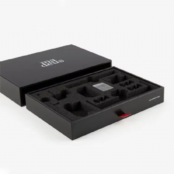  Custom LOGO Die Cut Gift Boxes High Density EPE Foam Insert PU Shockproof Trays Drawer Sliding System Cardboard High Density EPE	