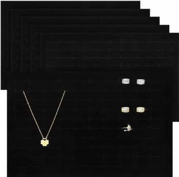  Black Velvet Jewelry  Pad Used for Selling Rings Jewelry Display Retail Display Boxes	