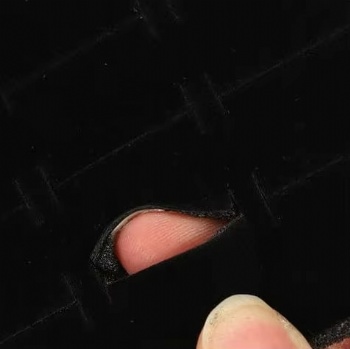  72 Slot Black Jewelry Travel Ring Inserts Display Pads	