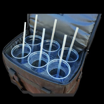  Custom Size PU Foam Cup Holder for 9 Cups Use to Transport Hot or Cold Drinks	