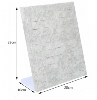  White Color High-Grade Ring Display Storage Box Ear Stud Rack Velvet Jewelry Tray with No Lid Wholesale Ring Container	