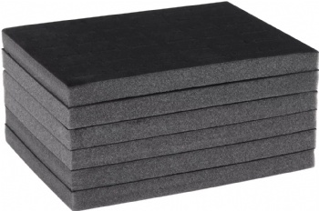  Black Velvet Ring Organizer for Jewelry Display Trays, 36-Slot Foam Stud Travel Storage Box and Organizer for Selling Jewelry	