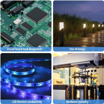  25 Meters Double-Sided Thermal Conductive Adhesive Paper Tape Roll Transfer for Vinyl Chip CPU LED Strip Heatsink	