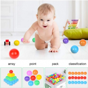 Babies Can Chew Odorless and Non-toxic Plastic Ocean Ball Toys Suitable for Children's Playgrounds	