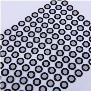 Self-Adhesive 3D Scanner Targets Dot Positioning Markers with Diffuse Reflection for Masking Use Silicone Adhesive