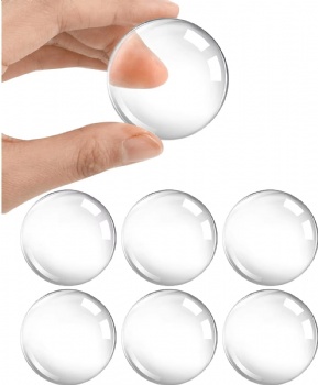 6PCS Pack Reusable Shock Absorbent Safety Door Handle Bumper Stopper Silicone Transparent with Self Strong Adhesive