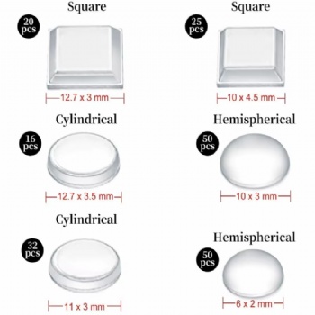  All Shape and Sizes of Non slip Furniture Leg Protector Silicone Rubber Pads Set	