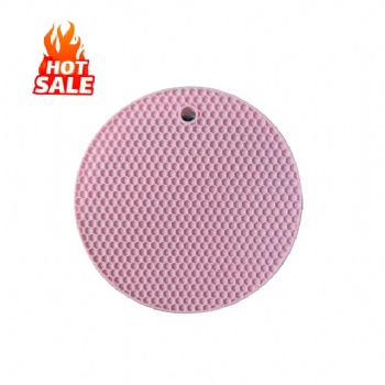Circular Honeycomb Silicone Heat Insulated Pad  for slip Resistant and  Insulation in Dining Tables or Kitchens