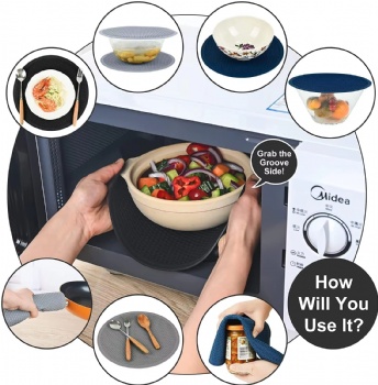  Circular Honeycomb Silicone Heat Insulated Pad  for slip Resistant and  Insulation in Dining Tables or Kitchens	