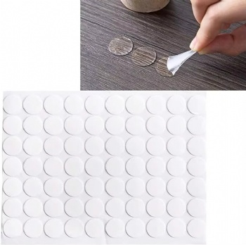 Transparent Acrylic Sticky Double-sided Tape Adhesive Nano Traceless Removable Round Rubber Double-sided Adhesive Pad