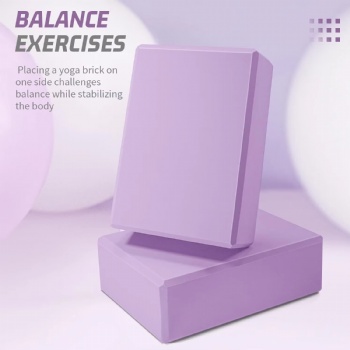  Custom High Quality Latex Free EVA Foam Non-Slip Yoga Block for Meditation Balance Stretching and Deep Poses	