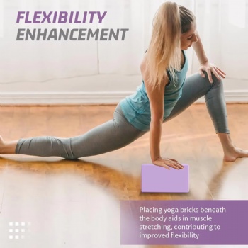  Custom High Quality Latex Free EVA Foam Non-Slip Yoga Block for Meditation Balance Stretching and Deep Poses	