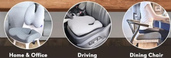  Memory Foam Cushion for Office Home Chair Car Wheelchair	