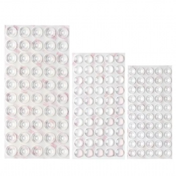 Self Stick Adhesive Buffer Door Bumpers Noise Soft 9x3mm Clear Silicon Rubber Silicone Feet Clash Pad Dots 3mm Diameter