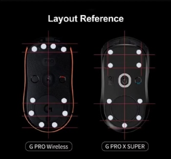  Mouse Dots Small Round DIY Universal Mouse Feet Obsidian PTFE Mouse Skates Red Custom Anti Slip Mice Glide Feet Pad Curved Edges	