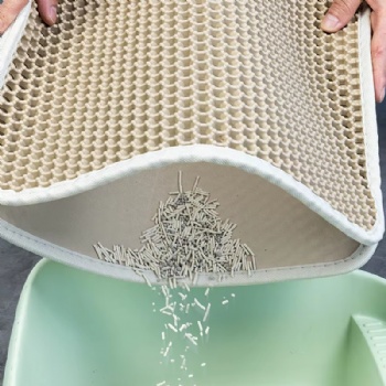  Honeycomb Double Layer Cat Scratch Mat Factory Customizable EVA Pet Litter Mat Acrylic Less Waste Double for Cats Masking	