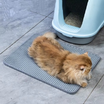  Honeycomb Double Layer Cat Scratch Mat Factory Customizable EVA Pet Litter Mat Acrylic Less Waste Double for Cats Masking	
