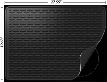  Anti slip and Insulating Silicone Stove Mat for Kitchen Dishes Draining Water and Stove Countertop Anti slip and Insulating	