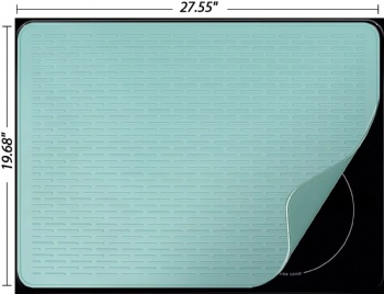  Silicone Anti slip and Insulation Stove Mat Suitable for Kitchen Dishes Draining Water and Stove Anti slip	