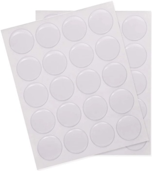 Custom Size 3D Label Stickers Self-Adhesive and Transparent Epoxy Glue with Customized Logo and Cutting Service