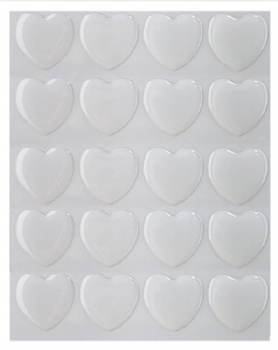  Custom Size 3D Label Stickers Self-Adhesive and Transparent Epoxy Glue with Customized Logo and Cutting Service	