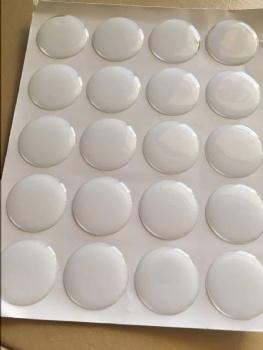  Custom Size 3D Label Stickers Self-Adhesive and Transparent Epoxy Glue with Customized Logo and Cutting Service	