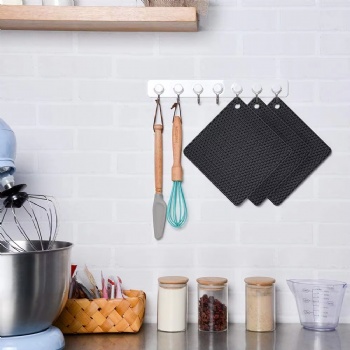  Silicone Hot Trivet Mats Heat Resistant Table Protector for Hot Pots and Pans Household Rubber Kitchen Accessories	