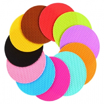 Silicone Insulation Mat Non-Slip Hot Plate Holder and Dish Table Heat Resistant Trivet Mats for Home Use Custom Cutting