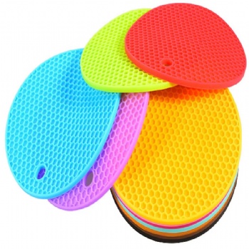  Silicone Insulation Mat Non-Slip Hot Plate Holder and Dish Table Heat Resistant Trivet Mats for Home Use Custom Cutting	