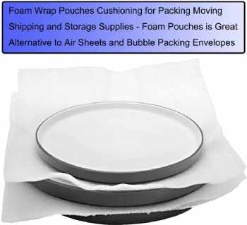  3 Sizes Thick Cushion Wrap Pouches Foam Wrap Sheets Packing Pouches Against Chipping & Breakage for Packing, Moving, Shipping	