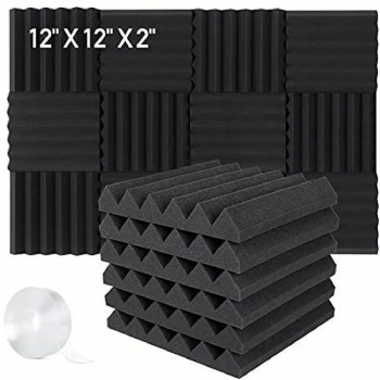  Soundproofing Foam Noise Cancelling Foam with Double-Side Tape,sound Proof Acoustic Pu Foam Sheet	