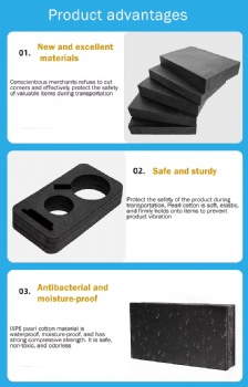  Non Toxic Odorless and Anti-static Ixpe Foam for  Tool or Gift Box Packaging Lining	