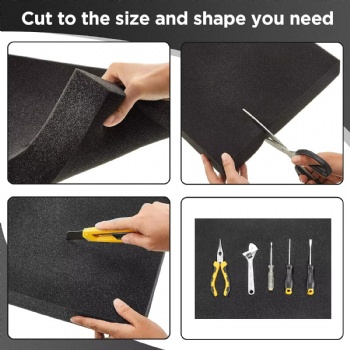  Cuttable Polyurethane Packaging Foam Sheet  for Toolbox Camera Storage and Artwork Packaging	