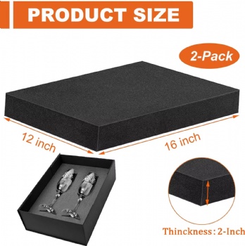  Cuttable Polyurethane Packaging Foam Sheet  for Toolbox Camera Storage and Artwork Packaging	