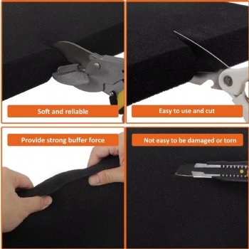  Cuttable Polyurethane Packaging Foam Sheet  for Toolbox Camera Storage and Artwork Packaging	