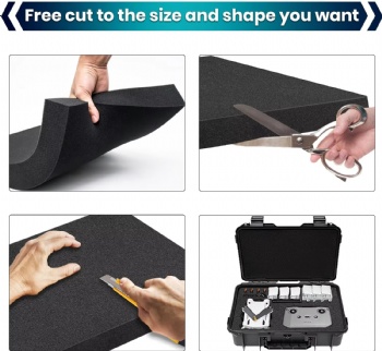  Cuttable Polyurethane Foam Sheet for Toolbox Camera Storage and Artwork Packaging	