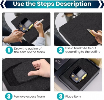  Cuttable Polyurethane Foam Sheet for Toolbox Camera Storage and Artwork Packaging	
