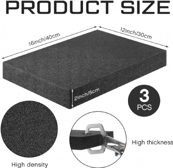  Cuttable Polyurethane Packaging Foam Sheet  for Toolbox Camera Storage and Artwork Packaging	