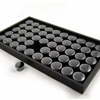 Plastic Nail Art Manicure Empty Cases Decorations Storage Plate Glitter Powder Jewelry Display Nail Art Storage Box
