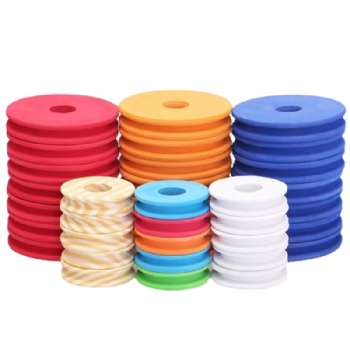  Round EVA Foam Fishing Line Spools Fishing Reel Spinning Hooks Foam Boards	