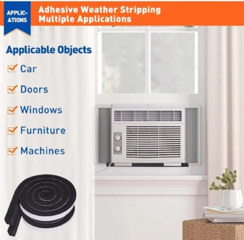  High Density Insulation Self-adhesive Tape Suitable for Sealing Doors windows and air Conditioners	