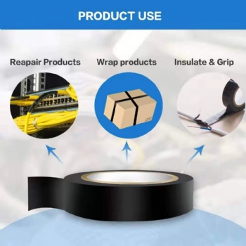  Premium Black Waterproof Flame Retardant Indoor Outdoor High Temperature Resistance Electric Tape	