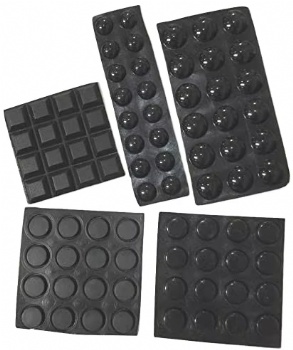  Rubber Feet for Electronics  - Black Rubber Feet Adhesive Rubber Bumper - Tall Square Self Stick Bumpers - Black Bumper Pads	