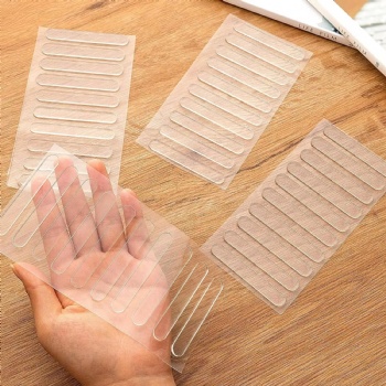  10pcs Clear Cabinet Door Handle Bumper Self Adhesive Rubber Stripes for Sound Dampening & Buffer Pads	