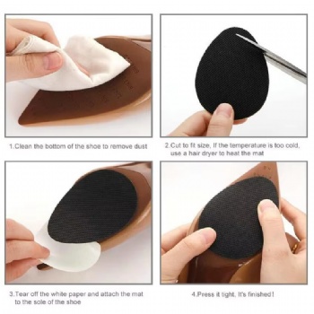 Upgrade Self-Adhesive Anti-Slip Stick Pad for Shoes Bottom, Premium Rubber Non-Skid Sole Protector, Used for Non-Slip Noise Redu	