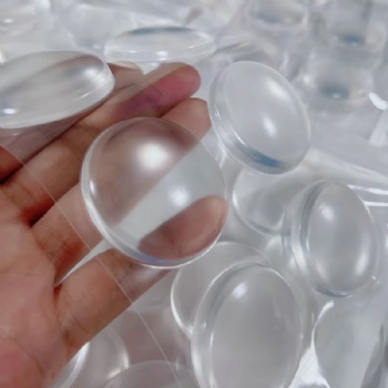  Transparent Anti-Collision and Waterproof Self-Adhesive Silicone Rubber Door Stopper Non-Perforated Wall Protector	