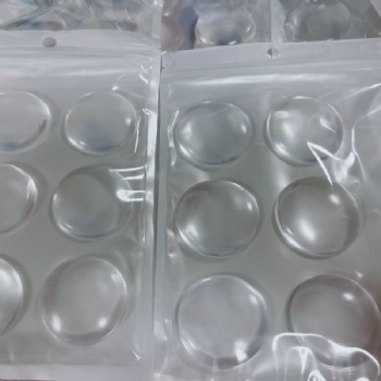  Transparent Anti-Collision and Waterproof Self-Adhesive Silicone Rubber Door Stopper Non-Perforated Wall Protector	