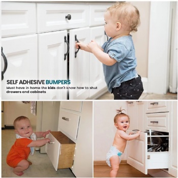  Self-Adhesive Silicone Rubber Cabinet Cabinet Door Bumper clear 100 Pcs - Cabinet Bumpers Clear Compatible for Sound Dampening	