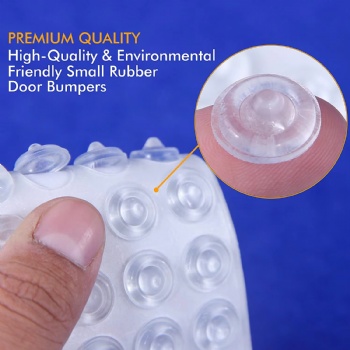  Self-Adhesive Silicone Rubber Cabinet Cabinet Door Bumper clear 100 Pcs - Cabinet Bumpers Clear Compatible for Sound Dampening	