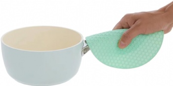  Circular Honeycomb Non-slip Silicone Heat Insulated Mat  for slip Resistant and  Insulation in Dining Tables or Kitchens	